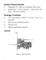 Предварительный просмотр 2 страницы SIIG DP SuperSpeed USB 3.0 2-Port PCIe i/e Quick Installation Manual