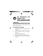 Preview for 1 page of SIIG ID-P20111-S1 Quick Installation Manual