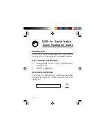 SIIG JU-000061-S1 Quick Installation Manual preview