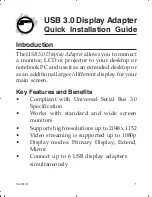 SIIG JU-VG0311-S1 Quick Installation Manual preview