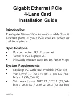 Preview for 1 page of SIIG LB-GE0114-S1 Installation Manual