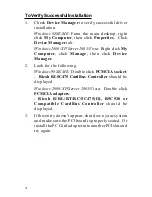 Preview for 4 page of SIIG PCI-to-PC Card Pro Quick Installation Manual