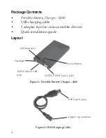 Preview for 2 page of SIIG Portable Battery Charger-2400 Quick Installation Manual