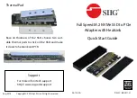 Preview for 2 page of SIIG SC-M20211-S1 Quick Start Manual