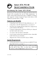 Preview for 1 page of SIIG SIISCSATM12 Quick Installation Manual