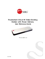 SIIG Thunderbolt 3 Dual 4K Video Docking Station with Power Delivery User Reference Manual предпросмотр