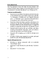 Preview for 2 page of SIIG Thunderbolt 3 Dual 4K Video Docking Station with Power Delivery User Reference Manual