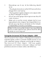 Preview for 3 page of SIIG Universal DC Power Adapter - 90W Quick Installation Manual