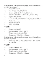 Preview for 8 page of SIIG Universal DC Power Adapter - 90W Quick Installation Manual