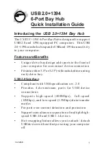 SIIG USB 2.0+1394 6-Port Bay Hub Quick Installation Manual preview