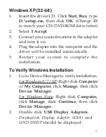 Предварительный просмотр 5 страницы SIIG USB 3.0 to DisplayPort Adapter Quick Start Manual