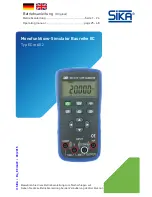 SIKA EC mAV 2 Operating Manual предпросмотр