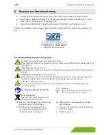 Preview for 3 page of SIKA FMP1 Operating Manual