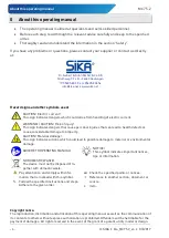 Предварительный просмотр 4 страницы SIKA MC 75.2 Operating Manual