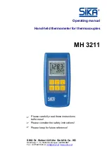 SIKA MH 3211 Operating Manual preview