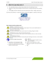 Preview for 3 page of SIKA P 700 T Manual