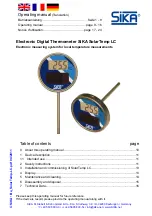 Preview for 9 page of SIKA SolarTemp LC Operating Manual