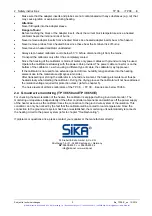 Preview for 5 page of SIKA TP 38 165 Operating Instructions Manual