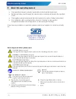 Preview for 4 page of SIKA TP17 165 S Operating Manual