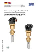 SIKA VH500N Operating Manual preview