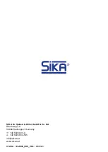 Предварительный просмотр 12 страницы SIKA VKL05 Series Operating Manual