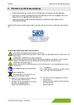 Preview for 3 page of SIKA VM100 Series Operating Manual