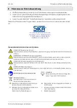 Preview for 3 page of SIKA VZ 0.04 AL Operating Manual