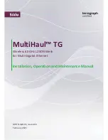 Siklu MultiHaul TG Installation, Operation And Maintenance Manual preview