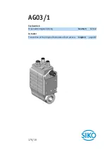 Предварительный просмотр 1 страницы Siko AG03/1 Translation Of The Original Installation Instructions