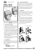 Preview for 5 page of Siko DE04 User Information