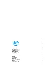 Preview for 44 page of Siko MSA510/1 Installation Instructions Manual