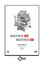 Silca Matrix Evo Operating Manual preview