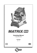 Silca Matrix One Operating Manual preview