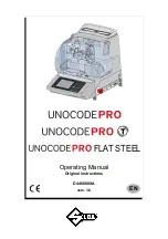 Preview for 1 page of Silca Unocode PRO Operating Manual