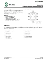 Silego GreenPAK SLG46140 Manual preview