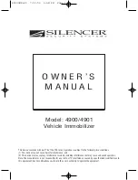 Silencer Security Systems 4901 Owner'S Manual preview