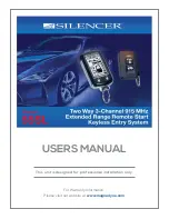 Silencer 55SL User Manual preview