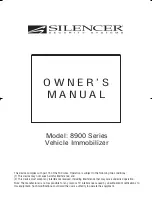 Silencer 8900 Series Owner'S Manual preview