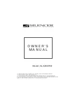 Silencer Silencer ALA200FKE Owner'S Manual preview