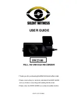 Silent Witness SW2300 User Manual preview