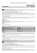 Preview for 1 page of SILENTRON 5409 SENTINEL Quick Start Manual