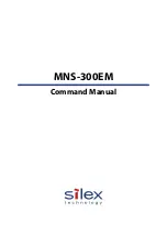 Предварительный просмотр 1 страницы Silex technology MNS-300EM Command Manual