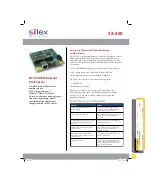 Silex technology OEM Interna Print Server SX-350 Brochure & Specs предпросмотр