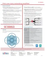 Предварительный просмотр 2 страницы Silex technology Silex SX-5000U2 Technical Specifications