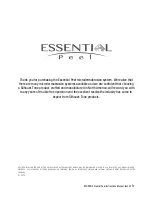 Preview for 3 page of Silhouet-Tone ESSENTIAL Peel Instruction Manual