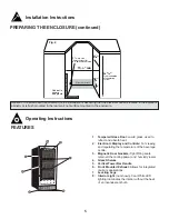 Предварительный просмотр 8 страницы Silhouette DBC031D4BSSPR Owner'S Use And Care Manual