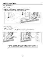 Предварительный просмотр 8 страницы Silhouette DBC047D3BSSPR Owner'S Manual