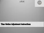 Silhouette Titan Notion Adjustment Instructions Manual preview