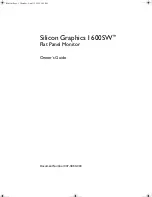 Silicon Graphics 1600SW Owner'S Manual preview