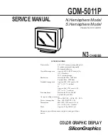 Silicon Graphics GDM-5011P Service Manual preview